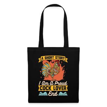 Cock Lover A Short Story I Am Chicken Coop Farmer - Tote Bag - black - Front