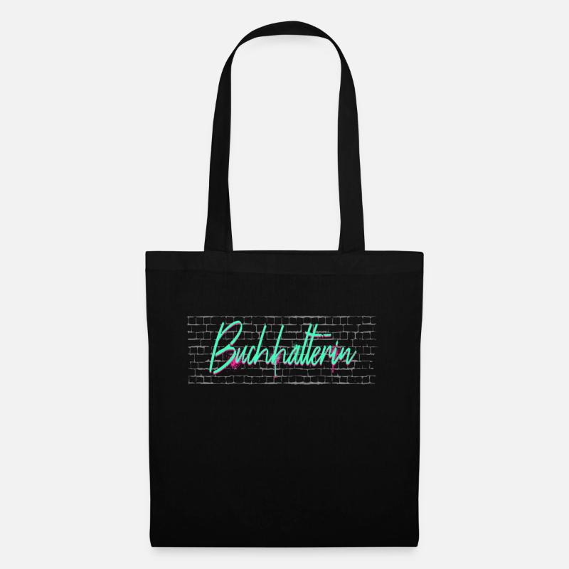 Buchhaltung Abschluss-Geschenk Buchhalterin - Stoffbeutel - Schwarz