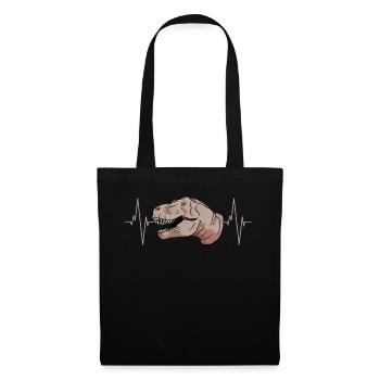 T-Rex Heartbeat Primeval Gift - Tote Bag - black - Front
