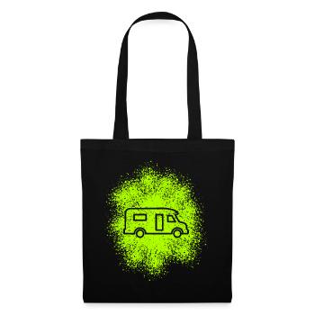 Aire de vie semi-intégrée pour camping-car - Sac en tissu - noir - Devant