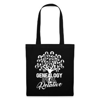 Genealogy Genealogy Is All Relative - Tote Bag - black - Front