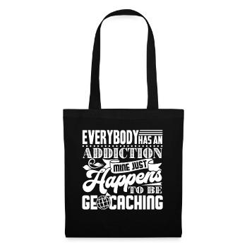 Geocaching Geocaching Addiction - Tote Bag - black - Front