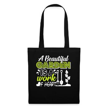 Gardening Gardening Is A Work Of Heart - Tote Bag - black - Front