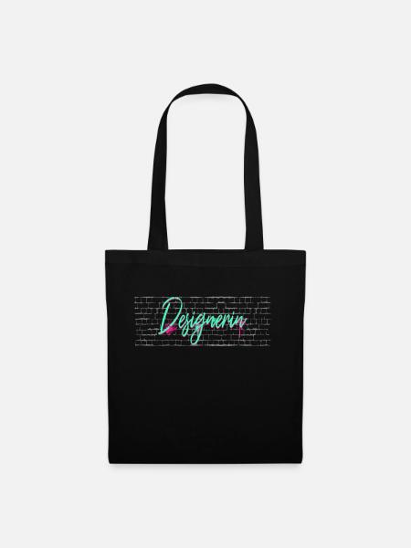 Illustrator Abschluss-Geschenk Designerin - Stoffbeutel - Schwarz