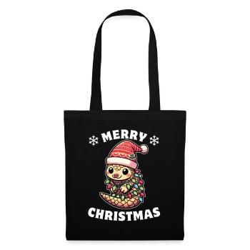 Santa Hat Christmas Fairy Lights Scales - Tote Bag - black - Front
