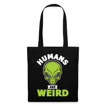 Alien, OVNI, UAP, Espace, Objet volant de l’espace - Sac en tissu - noir - Devant