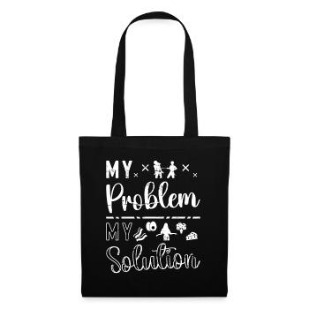 Ketogenic Diet Lover My Problem My Pictogram Mom - Stoffbeutel - Schwarz - Vorne