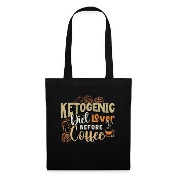 Ketogenic Diet Lover Before Keto Coffee Lover - Tote Bag - black - Front