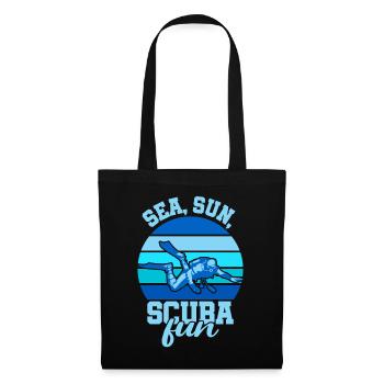 Scuba Diving, Scuba Diving, Holiday Sea Diver - Tote Bag - black - Front