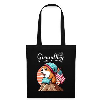 Groundhog Day USA Funny Spring Hat - Tote Bag - black - Front