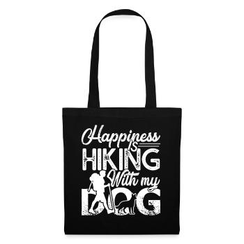 Hiking Happiness Is Hiking With My Dog - Tote Bag - black - Front