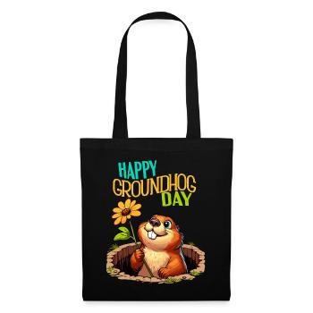 Groundhog Day Wishes Happy Groundhog Day Spring US - Tote Bag - black - Front