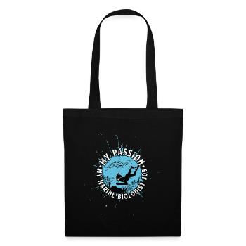 Biologiste marin Ma passion Ma vie marine - Sac en tissu - noir - Devant