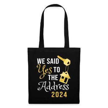 Nous avons dit oui à l’adresse 2024 - Sac en tissu - noir - Devant