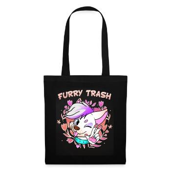 Furry Trash I Furries Convention I Anime Cosplay - Stoffbeutel - Schwarz - Vorne