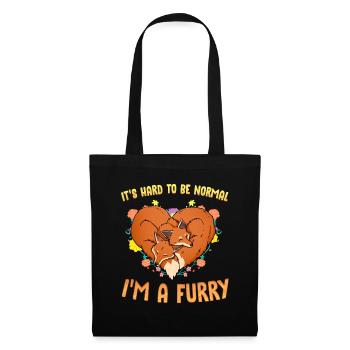 It's hard to be normal I'm a Furry I Cosplay - Tote Bag - black - Front