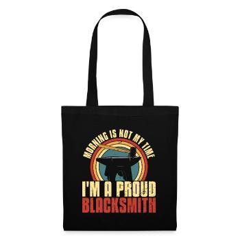 Blacksmithing Morning Is Not My Time Ironworker - Tote Bag - black - Front