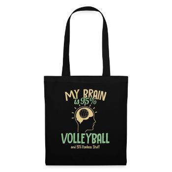 My Brain is 95% Volleyball Volleyball Player - Tote Bag - black - Front