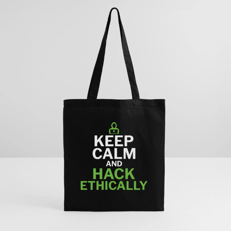 Keep Calm and Hack Ethically - Ethical Hacker Stoffbeutel