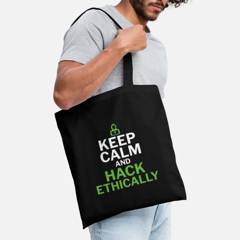 Keep Calm and Hack Ethically - Ethical Hacker Stoffbeutel