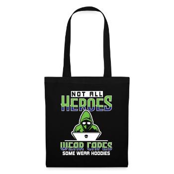 Tous les héros ne portent pas de capes - Ethical Hacker - Sac en tissu - noir - Devant
