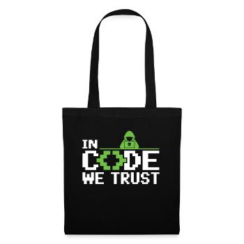 In Code We Trust - Ethical Hacker Cybersecurity - Tote Bag - black - Front