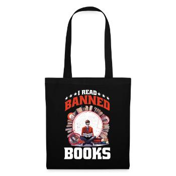 J’ai lu des livres interdits 82 - Sac en tissu - noir - Devant