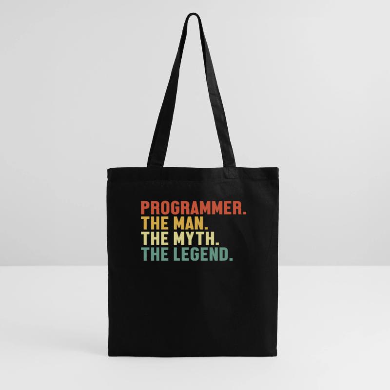 Programmer Man Myth Legend Developer Coder Stoffbeutel