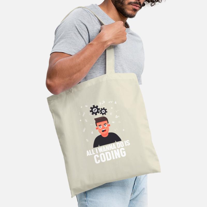 All I Wanna Do is Coding Developer Coder Stoffbeutel