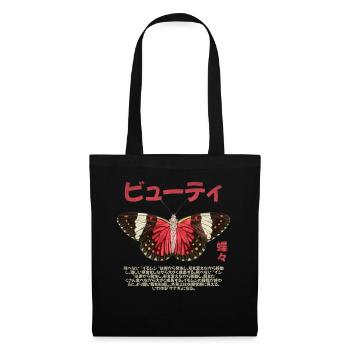Butterfly Japanese Grunge Aesthetic - Tote Bag - black - Front