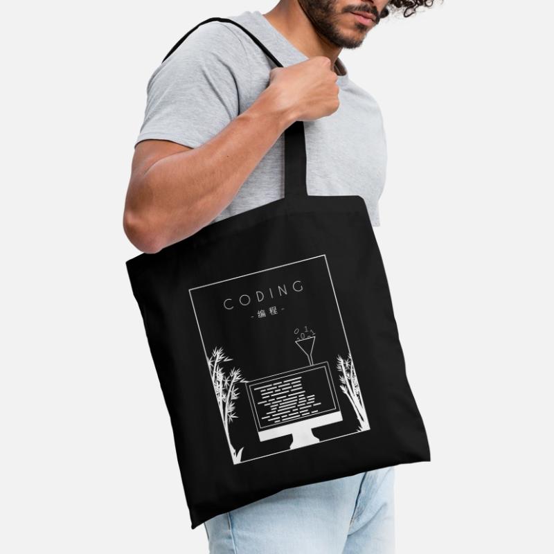 Coding Chinese Hanzi Developer Coder Programmer Tote Bag