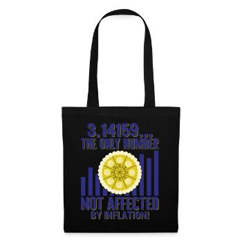 Chemise Pi Day, 3.14159...Le seul numéro qui ne l’est pas - Sac en tissu - noir - Devant