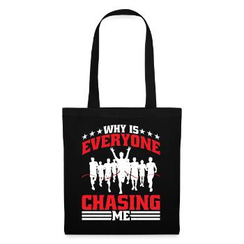 Pourquoi tout le monde me poursuit-il 6 - Sac en tissu - noir - Devant