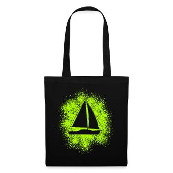 Sailing Yacht Sailboat Sailing Ship - Tote Bag - black - Front