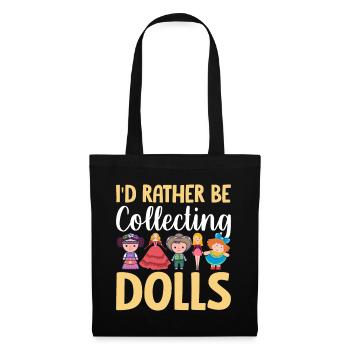 Collectible Doll Porcelain Doll Antique - Tote Bag - black - Front