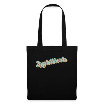 Logistik Abschluss-Geschenk Logistikerin - Stoffbeutel - Schwarz - Vorne