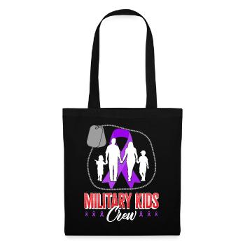 Chemise enfant militaire, équipage militaire pour enfants violet - Sac en tissu - noir - Devant