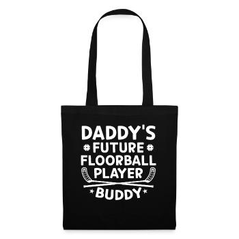 Baby Floorball - Daddy's Future Floorball Player B - Tote Bag - black - Front