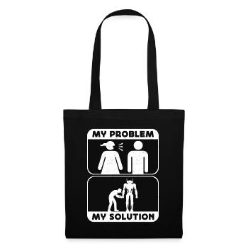 Robotics Lover My Problem My Pictogram Dad Mom - Tote Bag - black - Front