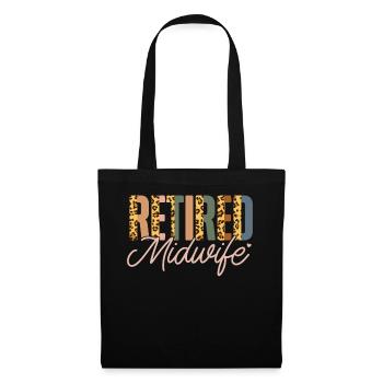 Infirmière sage-femme accoucheuse - Sac en tissu - noir - Devant