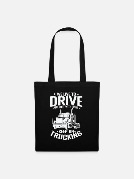 We live to Drive and do it with Pride Truck Driver - Tote Bag - black
