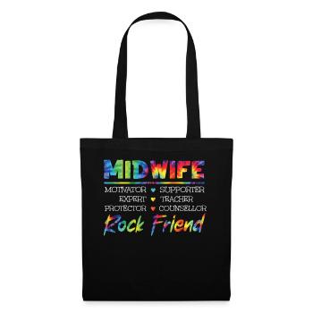 Nurse Midwife Birth Worker Midwife - Tote Bag - black - Front