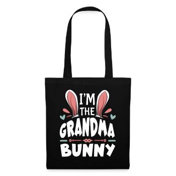 Je suis la grand-mère lapin - Sac en tissu - noir - Devant