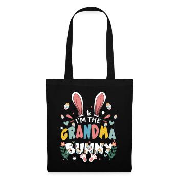 Je suis la grand-mère lapin - Sac en tissu - noir - Devant