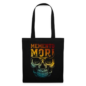 Memento Mori Stoicism Skull Quote Philosophy - Tote Bag - black - Front