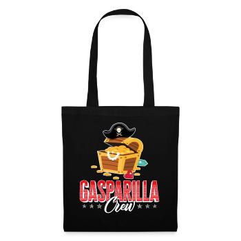 Chemise de pirate, Gasparilla Crew Pirate chapeau trésor - Sac en tissu - noir - Devant