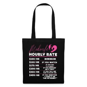 Nurse Midwife Birth Worker Midwife - Tote Bag - black - Front