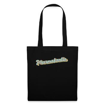 Pharmazeut Abschluss-Geschenk Pharmakantin - Stoffbeutel - Schwarz - Vorne