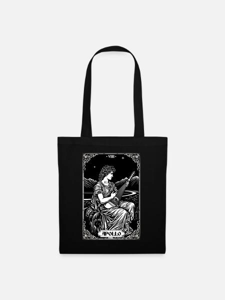 Tarot Card Apollo Lyre Greek God Mythology - Stoffbeutel - Schwarz