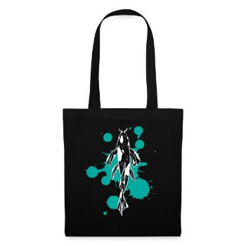 Single Koi Strength River of Life - Tote Bag - black - Front